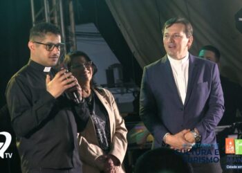 Pe. Ezequiel Dal Pozzo, na Celebração dos 150 anos da Paróquia de São Lourenço em Manhuaçu